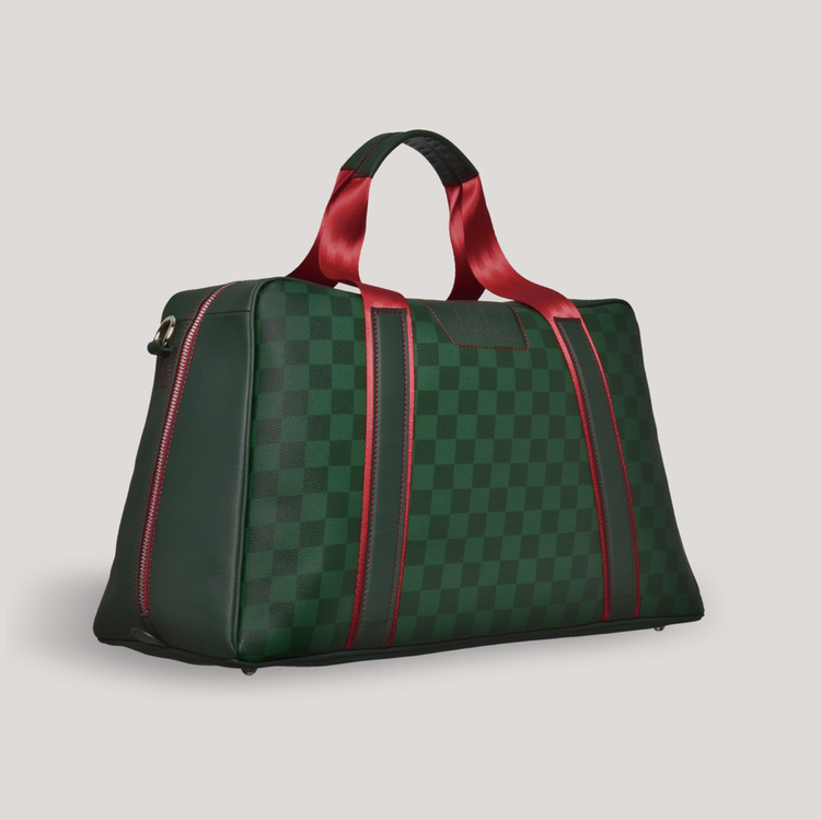 Racing Green Chequered Holdall